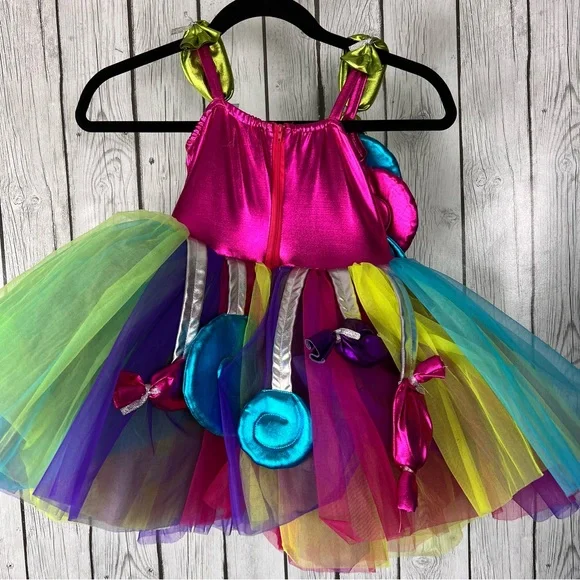 Chasing Fireflies Candy Fairy Costume - Pink, Green, Blue - Picture 5 of 8